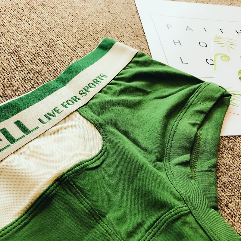 Quần short nam boxer Trẻ trung eo thấp bó sát gợi cảm boxer lưới lưới đồ lót thoáng khí sịp đùi