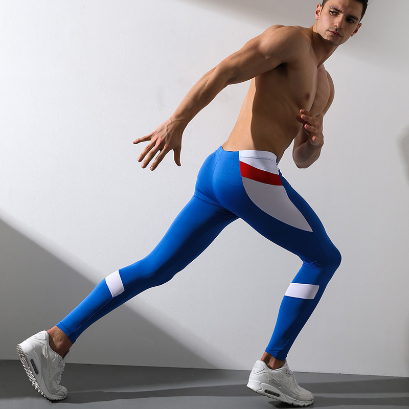 Quần nam mùa thu Quần skinny Tide Quần legging nam thấp Eo gợi cảm Màu mỏng phù hợp với quần ấm Quần quần giữ nhiệt trẻ em