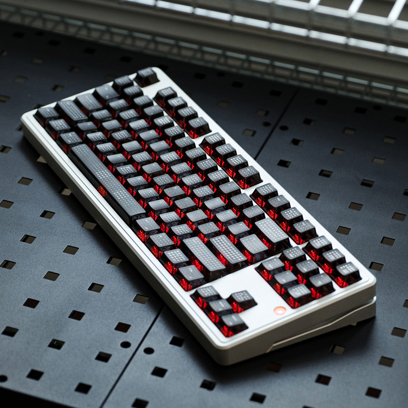 [Original] Polka Dot Personalized Translucent Keycaps, Wear-Resistant, Shadow Night Mage from Wooting
