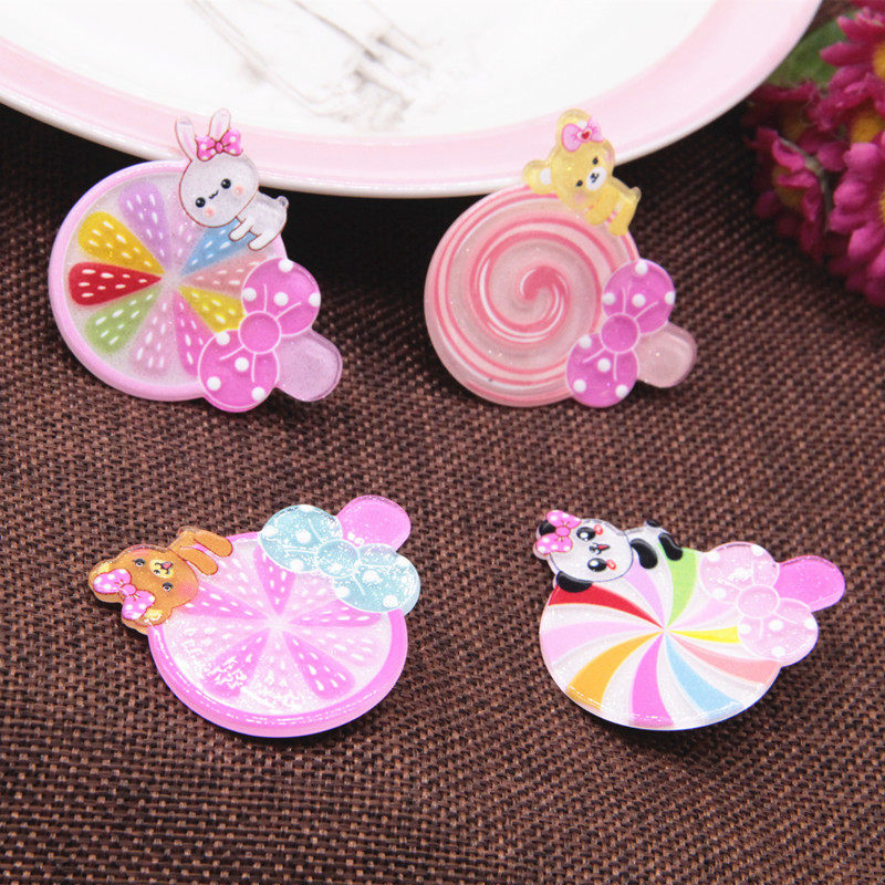 Children Hairpin South Korea Women's Treasure Head Accessories Candy Side Clip Little Princess Kailu Sea Children Duckbill Clip 2-3