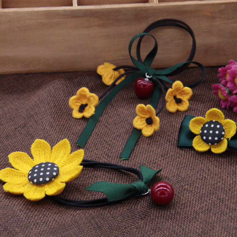 Children's stream soda rubber band braid headline hair clamped hair decoration girl sweet lady hair ring hair