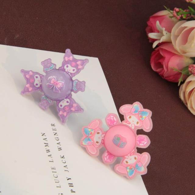 Women's Acrylic Rotating Luminous Children's Toy Ring