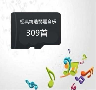 309 CLASSIC PIPA PURE MUSIC MEMORY CARD MP3 AUDIO MEMORY CARD FOR OLD MAN RADIO SINGER TF CARD