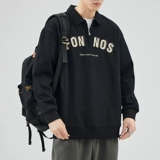 Весенняя осенняя толстовка с молнией, утепленный демисезонный лонгслив, футболка polo, на молнии