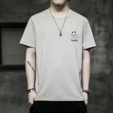 Хлопковая летняя футболка с коротким рукавом с круглым воротником, оверсайз, подходит для подростков