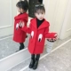 Áo khoác len nữ mùa thu 2018 phiên bản mới của Hàn Quốc thời trang trẻ em nước ngoài mùa thu và mùa đông áo len dài áo măng tô dáng dài cho bé