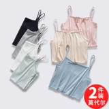 Короткая летняя белая базовая приятная телу майка топ без рукавов