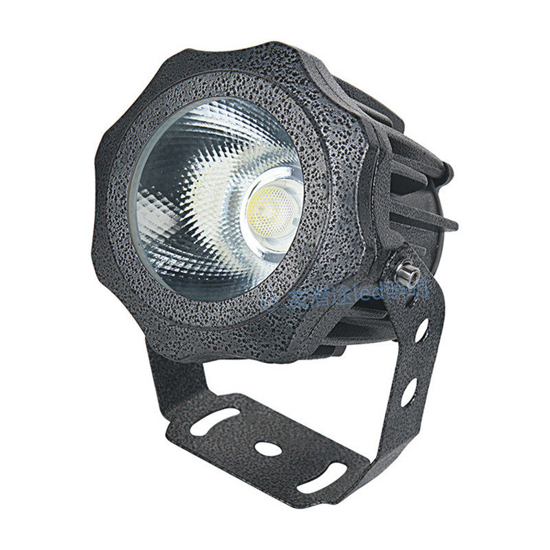 Spot light Outdoor LED waterproof super bright COB spot light Lawn plug-in tree light Round garden courtyard landscape light