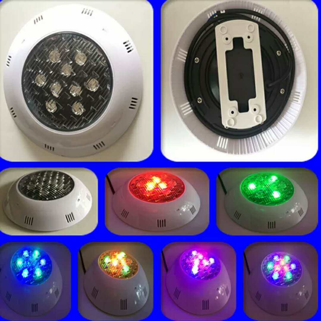 Swimming pool wall lamp led outdoor 12v24v waterproof spot light underwater light Pool colorful fountain side wall light 6W12w