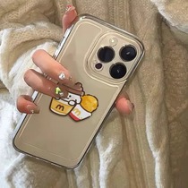 m is suitable for Apple 16 couple mobile phone case iphone16 promax Maimen 15 cute 12 11 new simple 14 anti-fall 13 transparent 16 men and women lens all-inclusive warranty