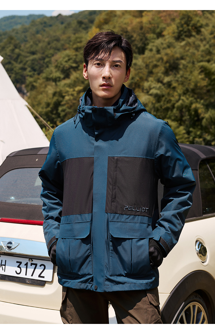 伯希和 户外抓绒冲锋衣 三合一防水登山服 图10
