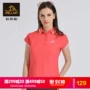 Pháp Pelliot và polo áo sơ mi nữ ngắn tay t-shirt mùa hè thoáng khí ve áo ngoài trời khô nhanh quần áo thể thao nhanh chóng làm khô t-shirt áo polo có cổ