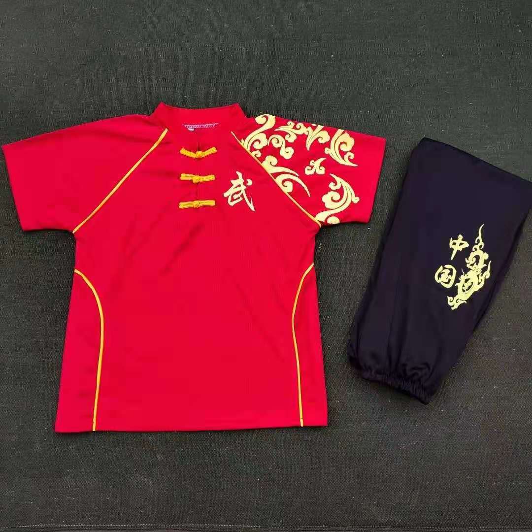 Martial arts school uniform training to serve in summer martial arts suit men and women's children's martial arts team uniforms scattered and hit training