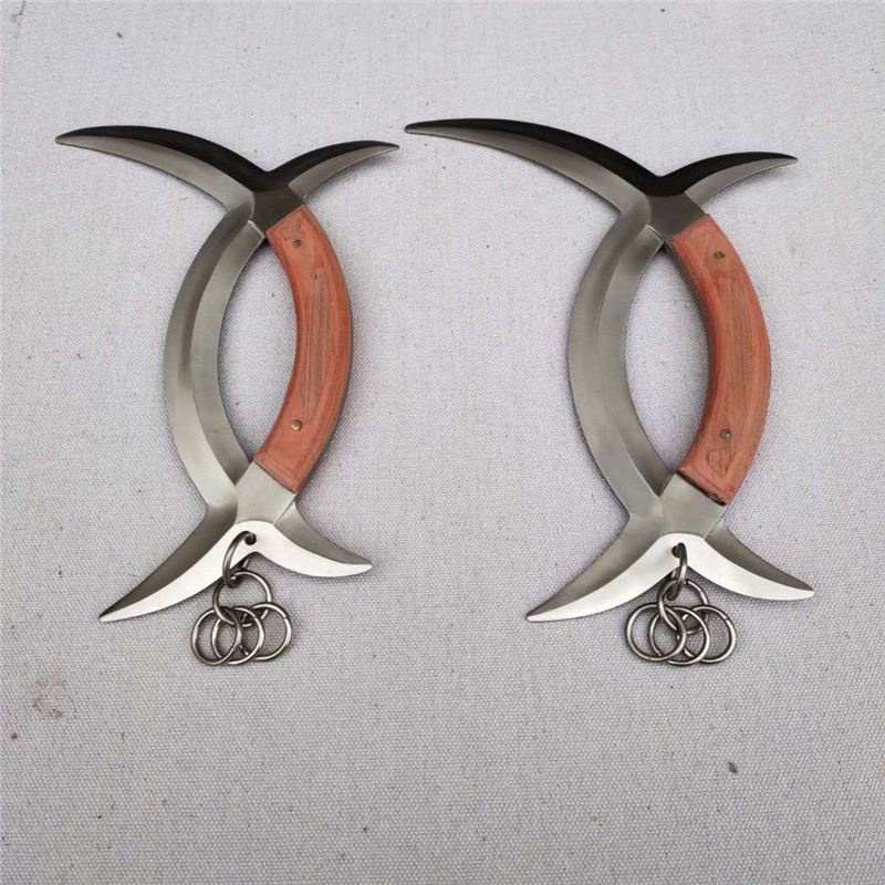 Double-key primary and secondary Yuanyue Meridian Child afternoon Yuanyang Yue Yuanyang Martial Arts Double Key Performance double-key martial arts supplies