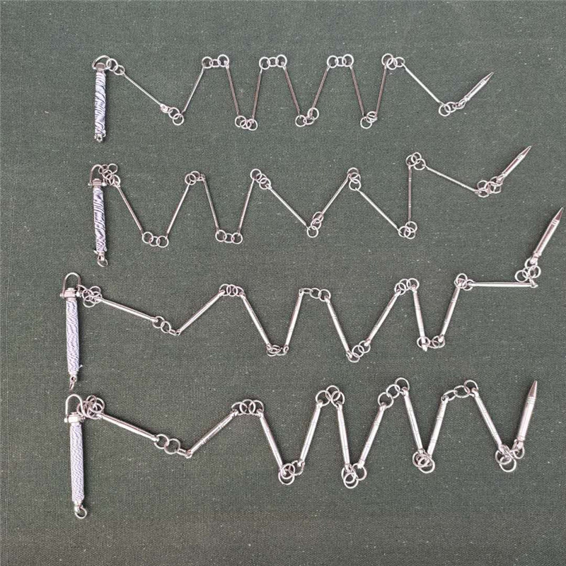 Stainless steel nine-section whip martial arts steel whip martial arts training nine-section whip martial arts performance nine-section whip fitness nine-section whip