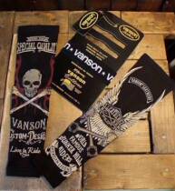 Vanson Summer Explosion Tattoo Embroidery Skull Harley Skull Sun-sun Sweat Guardian Ice Sleeve Men and Women