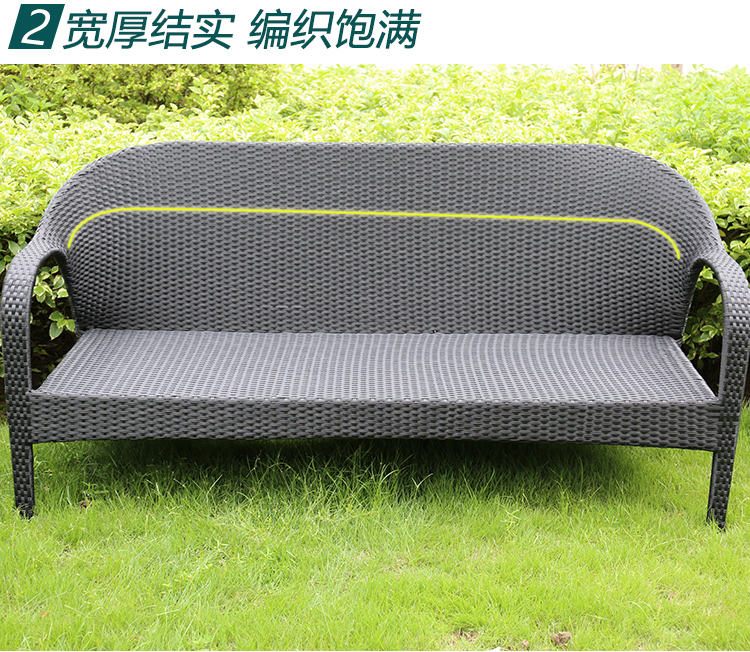 Bàn ngoài trời và ghế mây sofa bàn vườn và ghế mây ghế mây ban công đồ gỗ ngoài trời bàn ghế ba chỗ ngồi băng ghế dự bị