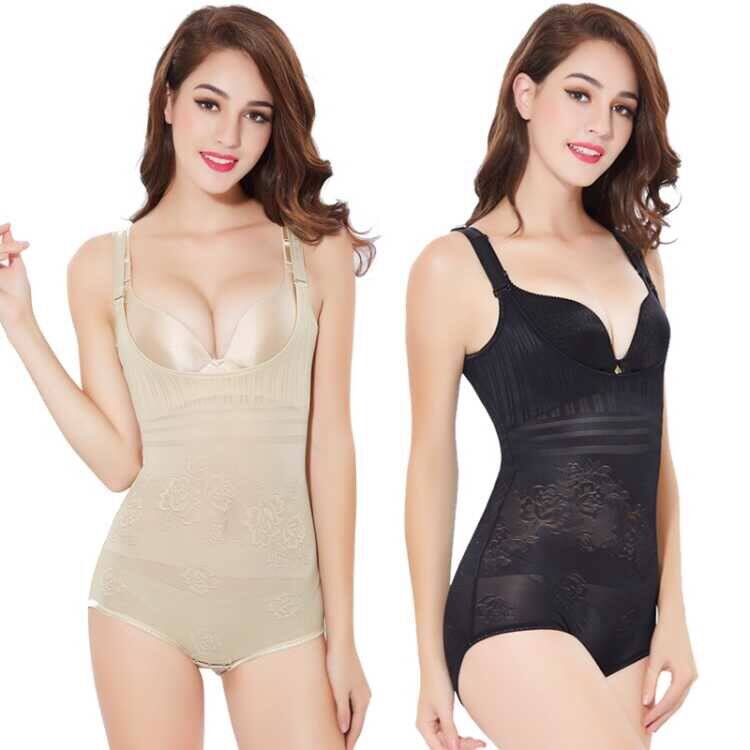 Spring and summer triangle postpartum one-piece body shaper corset pants women's slimming body seamless underwear corset waist buckle thin section