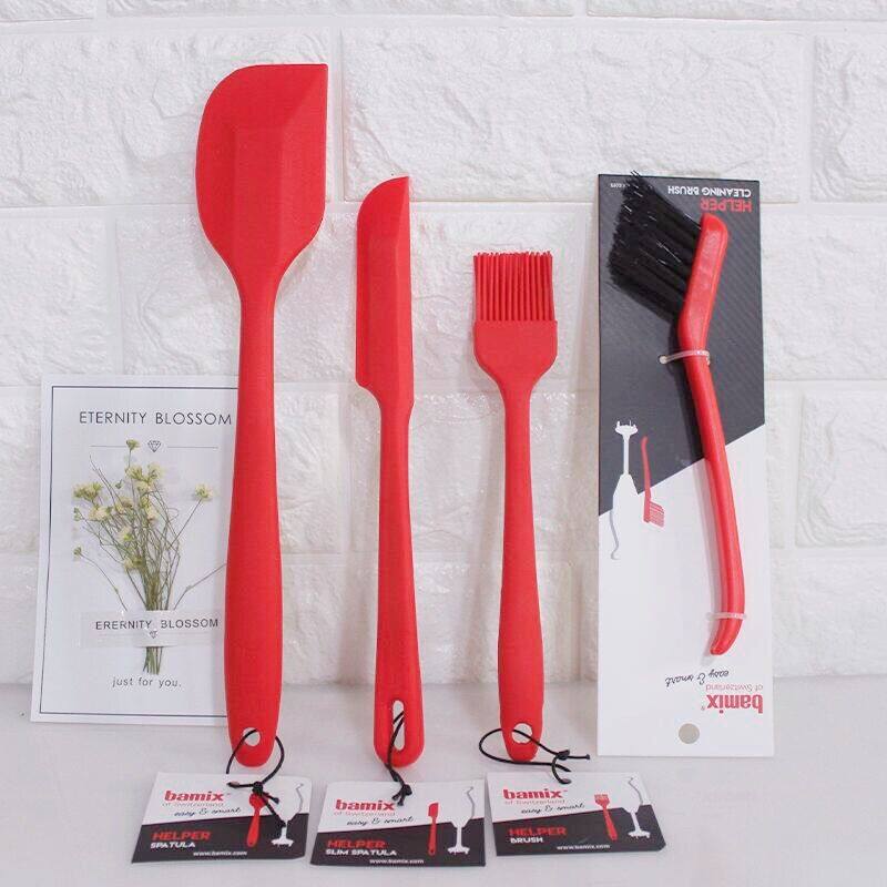 Switzerland imported Bamix oil brush Silicone brush Edible baking scraper scraper small brush high temperature resistance