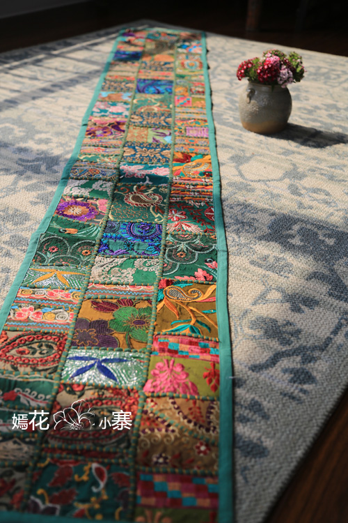 [đêm dịu dàng]. 150 * 35CM. Tấm thảm thủ công Ấn Độ / chương trình / vải trang trí / treo tường / cờ bàn. thảm treo tường phòng khách