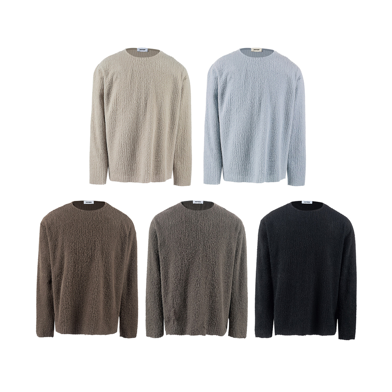 Lazy and Soft Foyeen Autumn Plush Multi-Color Cleanfit Casual Long-Sleeve T-Shirt Outdoor Quick-Drying Cover-Up