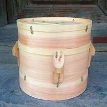 Baoshan Shadeng handmade steamed rice wooden bucket household small wood Zhenzi glutinous rice wooden steamer retort broken sugar rice