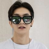 Трендовые квадратные мужские брендовые солнцезащитные очки, популярно в интернете