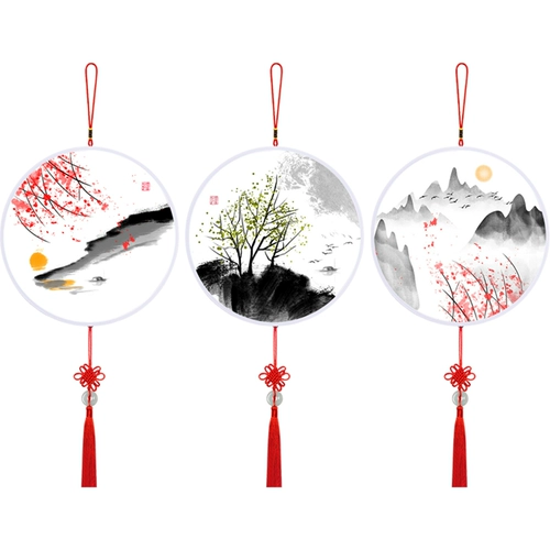 2021 Новая гостиная бриллиантовая живопись чернила ландшафтная ландшафтная ландшафтная ландшафтная ландшафт Трехшничатые рамки Бесплатная монтажная ручная ручная ручная ручная ручная ручная ручная рука