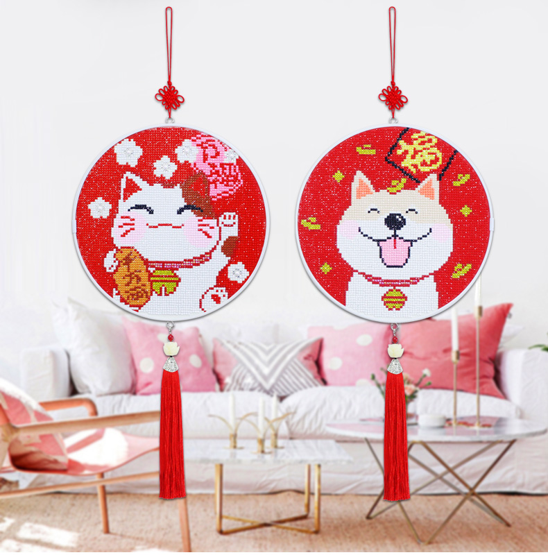 bức tranh đóng khung nhỏ kim cương đầy đủ kim cương khâu 5D kim cương dán 2018 mới nhỏ mảnh phòng khách đơn giản kim cương thêu 2019 - Công cụ & phụ kiện Cross-stitch bộ dụng cụ thêu tay