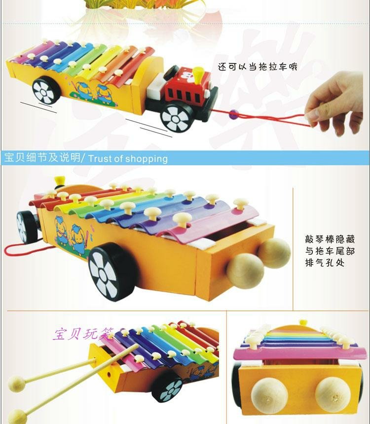 Trẻ em gõ và kéo đào tạo nhạc cụ tám giai điệu 1-2-3 tuổi bé gõ tay vào nhạc piano giáo dục sớm đồ chơi giáo dục micro trẻ em