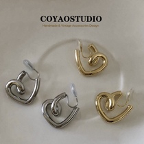 Small Crowddesign Sensation Metal Loving Ear Clip Without Earthy Holes Ins Lukewarm Wind Minima No Pain Mosquito Coil Earthy Dish Ear Accessories Sweet