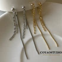 Long Style Streaming Su Small Crowdear Clip Without Earbuts High Level Sensation Commute 100 Hitch Mosquito Incense Tray Earrings Temperament Gentle Earrings Woman