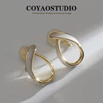 Sweet and gentle cream white butterfly knot ear nail temperament 100 hitch style advanced senses no ear clip mosquito repellent coil