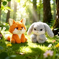 [Набор из 2 шт.] Комбинация CP «Лиса и кролик»