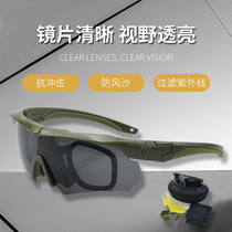 Anti-splash shooting bulletproof tactical goggles goggles cycling anti-wind and sand myopia polarized sunglasses