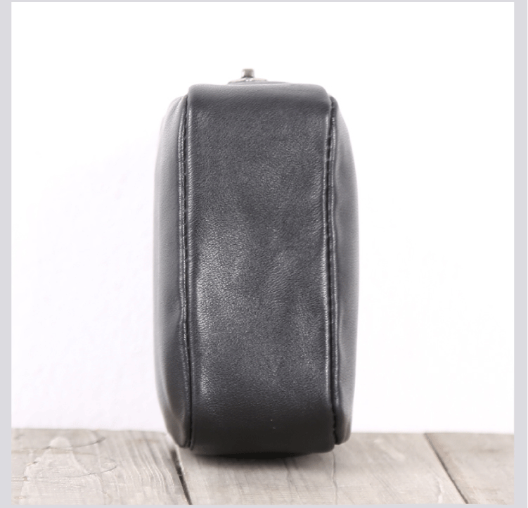 Da bò handmade ví tiền xu thẻ gói túi dữ liệu cáp dữ liệu đồ lặt vặt mini túi lưu trữ - Ví tiền ví cầm tay lv