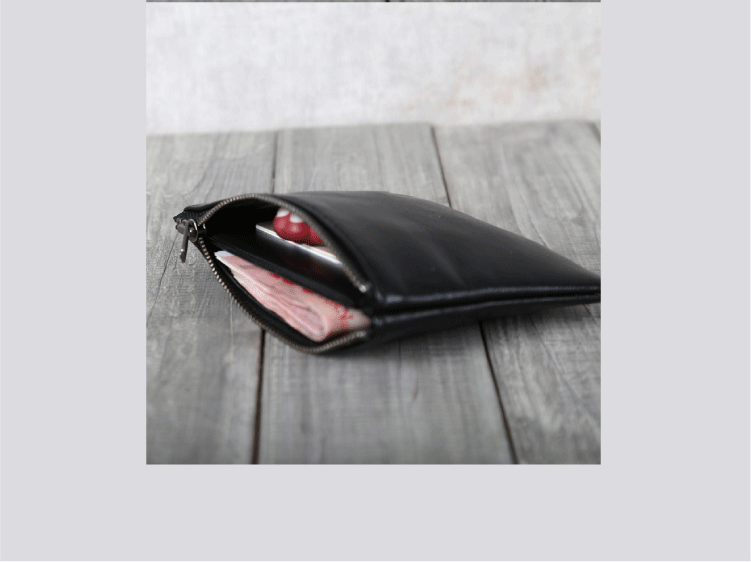 [Hàng ngày Khuyến Mãi] Sâu Leo Núi Chín Thiết Kế Ban Đầu Da Cừu Coin Purse Chủ Thẻ Ví Couple ví nam cao cấp