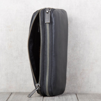  Nine handmade leather long and wide wallets in the mountains wallets first layer cowhide clutches mens bags couples