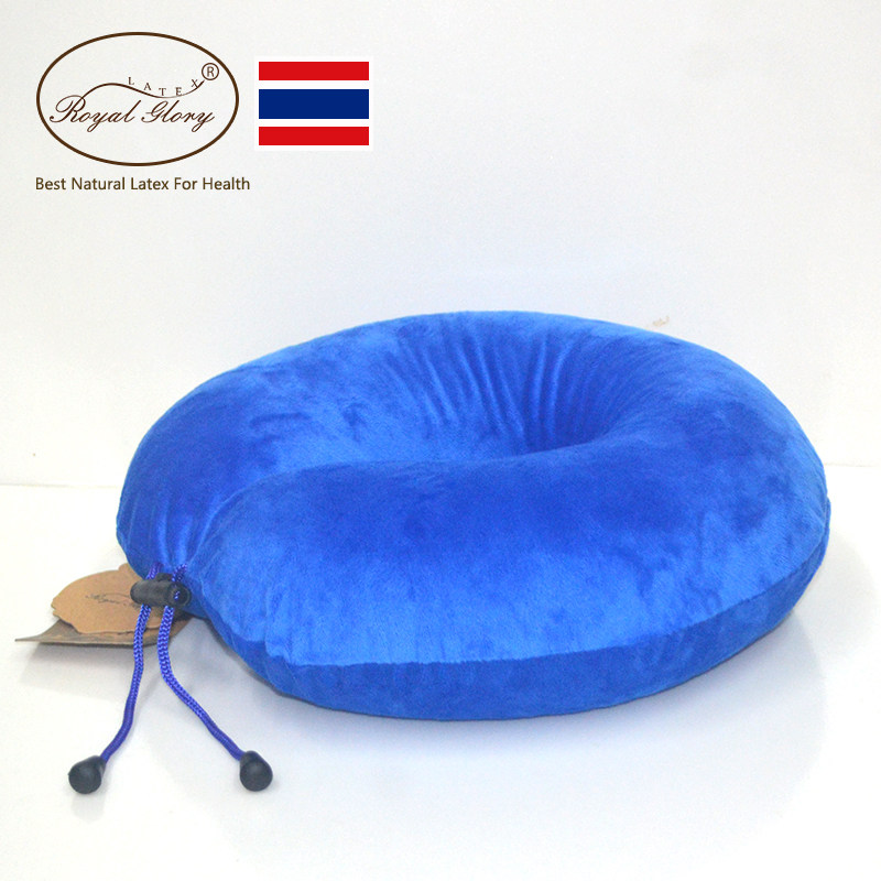 ROYAL Royal Thai natural latex U-shaped pillow travel pillow cervical vertebra pillow nap pillow car pillow single
