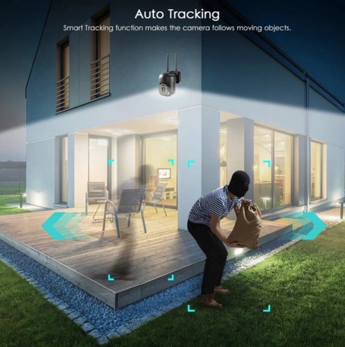 5 ГГц PTZ Wi -Fi IP -камера Audio Smart Homedoor Survei