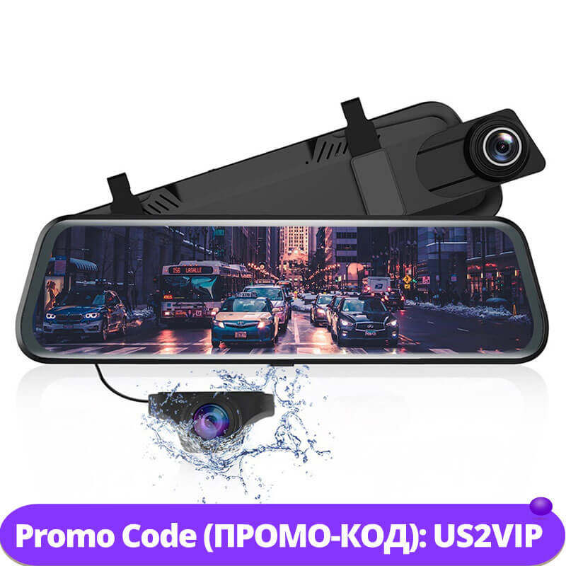 10 Mirror Dash Cam Streaming Media ADAS Touching Dual Lens