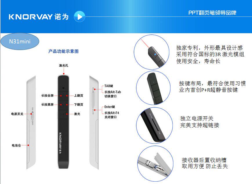 Telecommande - pointeur laser - Ref 384233 Image 3