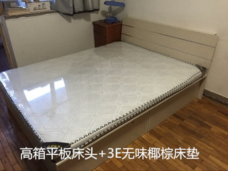Bắc Kinh tấm vận chuyển hộp cao lưu trữ giường giường giường đôi 1,5 m 1,8 m 1,2 m Simmons giường đôi - Giường giường gấp gỗ