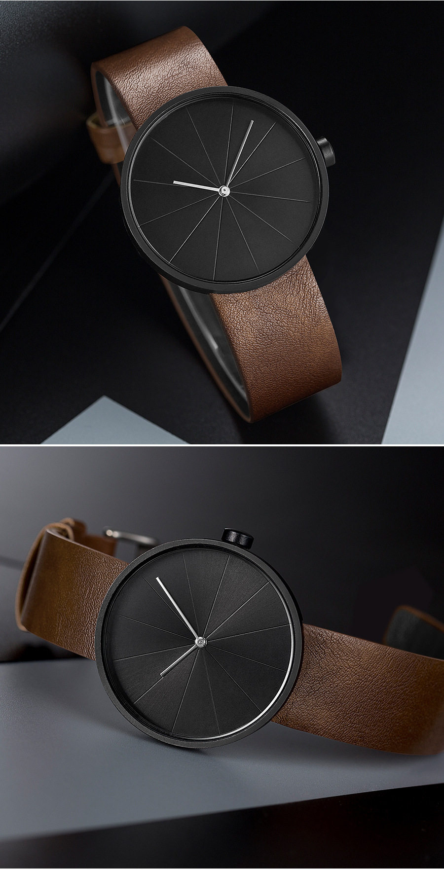 Minimalist design without scale, advanced sense, simple and atmospheric men's watch, personalized waterproof_voghion.com