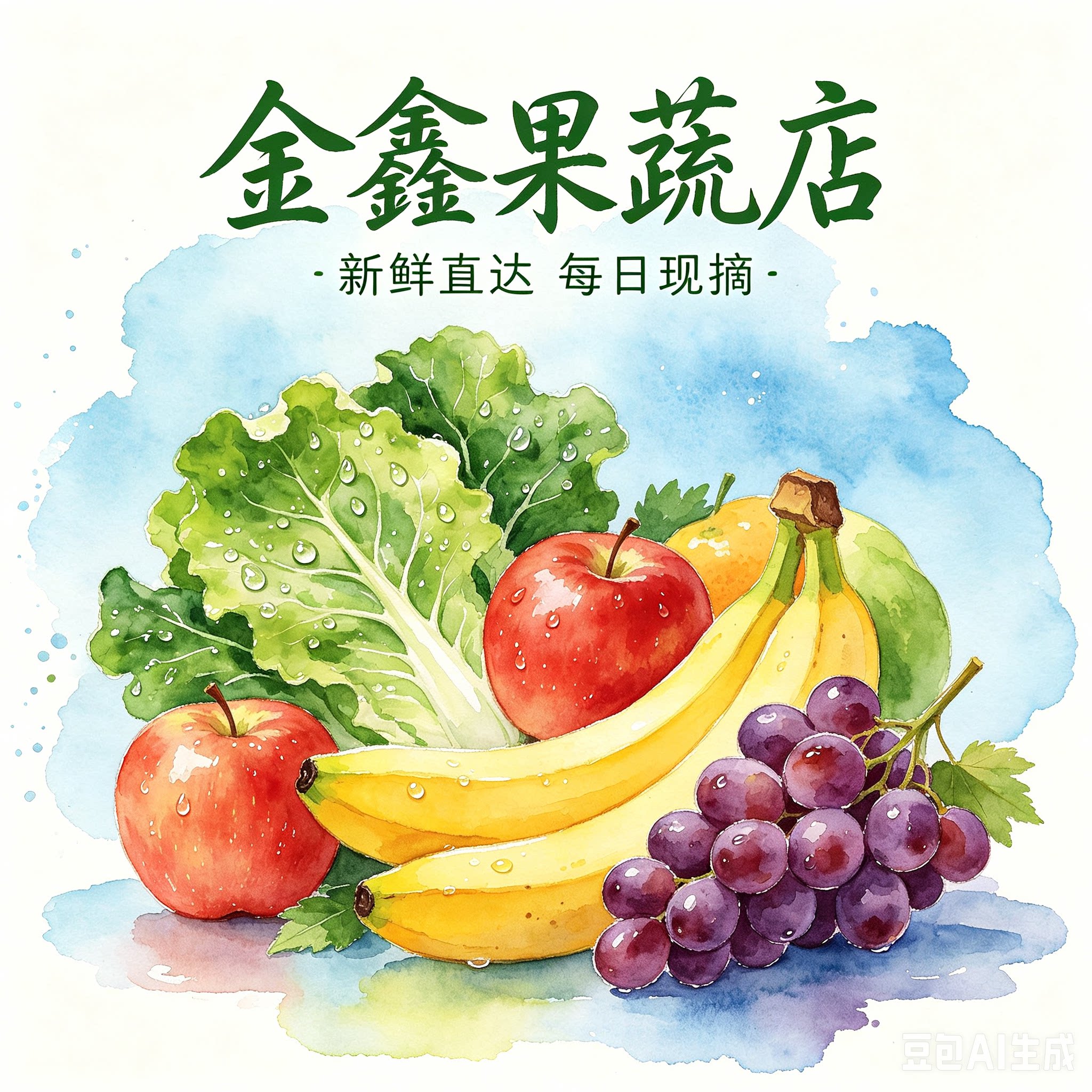 金鑫果蔬店的LOGO