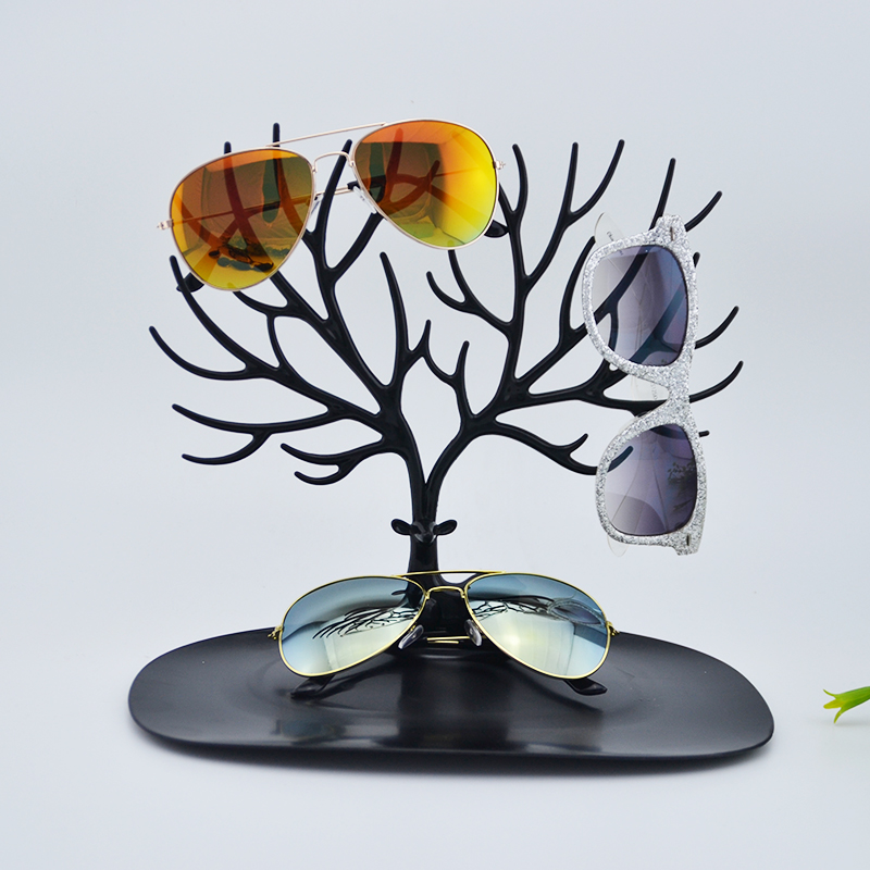 Personalized tree hanging sunglasses glasses display frame Creative sunglasses frame storage window decoration display props