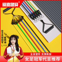 Aixi Fitness Elastic Band Home Fitness 11-Piece Resistance Rope Chest Muscle Training Pull Band Women's Hip and Leg Elastic Rope
