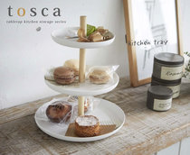 Japan Amazaki Industrial Triple Fruit Dish Rack Display Table Dessert Shelf Cake Tosca Woody Snack Melon shelf