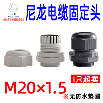 Nylon cable fixing head M20 * 1 5 plastic waterproof connector cable locking connector nylon Gelan connector