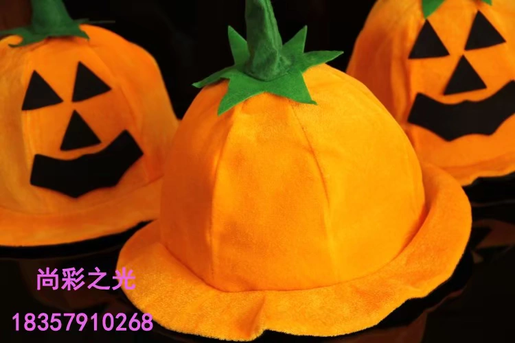 Halloween Pumpkin Hat Trang trí Lễ hội ma ma Biểu diễn Demon Party Dress Up Pumpkin Hat - Sản phẩm Đảng / Magic / Hiệu suất